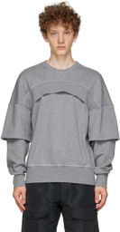 Alexander McQueen Grey Layered Sweatshirt