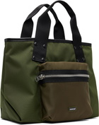 sacai Khaki Medium Pocket Tote