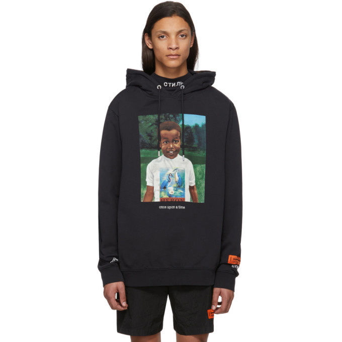 Photo: Heron Preston Black Baby Ribs Hoodie