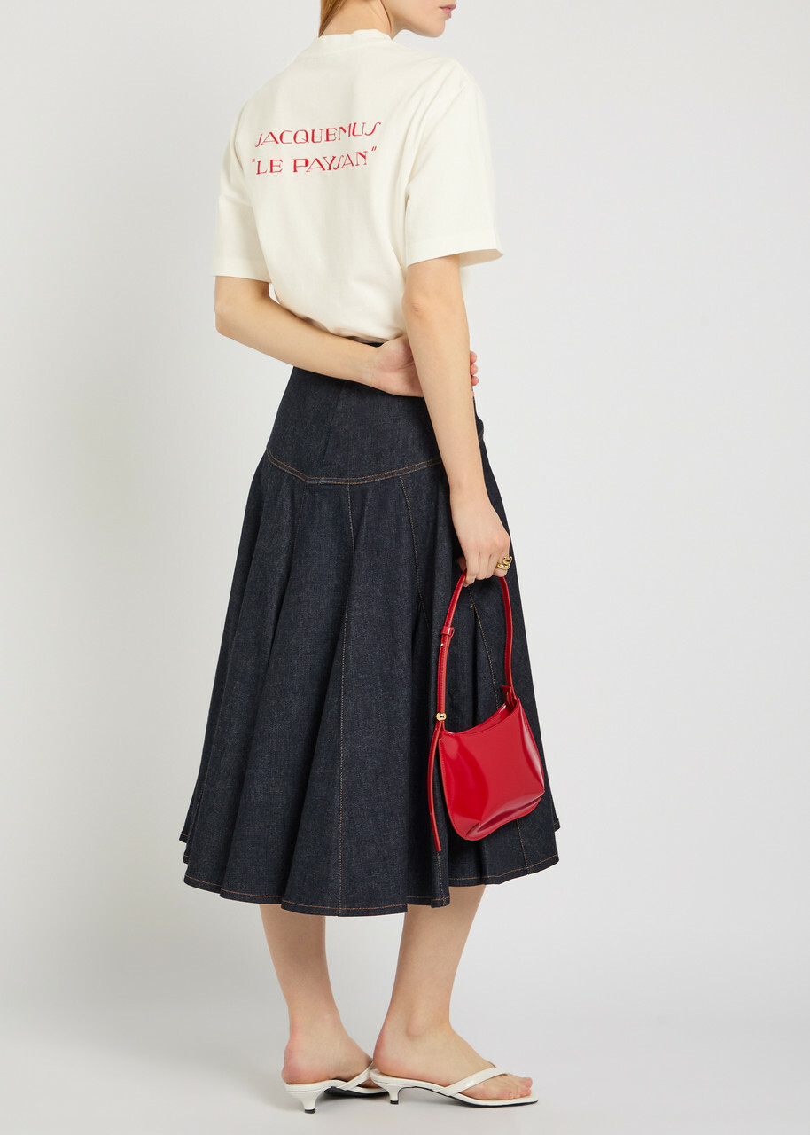 Jacquemus Le T-shirt De Collection Embroidered Cotton T-shirt Beige