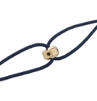 Luis Morais - Gold and Cord Bracelet - Blue