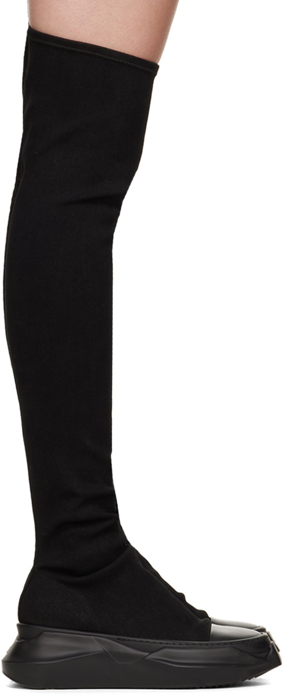 Rick Owens Drkshdw Black Abstract Stocking Boots Rick Owens