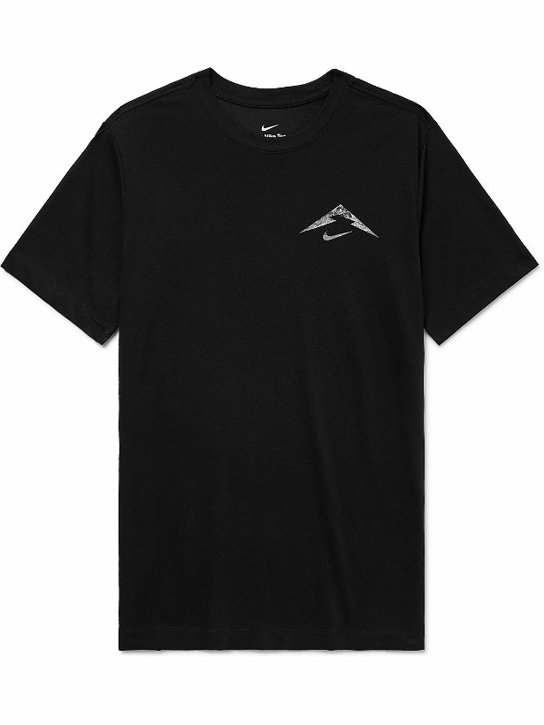 Photo: Nike Running - Trail Logo-Print Dri-FIT T-Shirt - Black