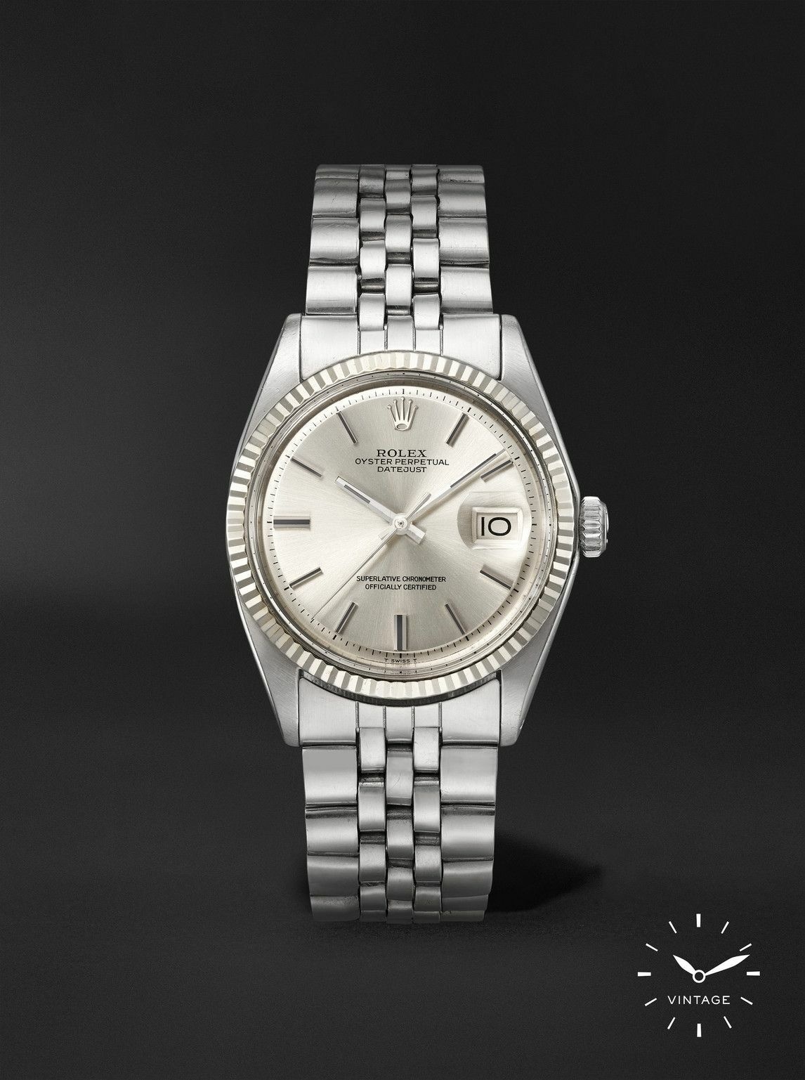 Photo: ROLEX - Pre-Owned Wind Vintage 1972 Datejust Automatic 36mm Stainless Steel Watch, Ref. No. 1601