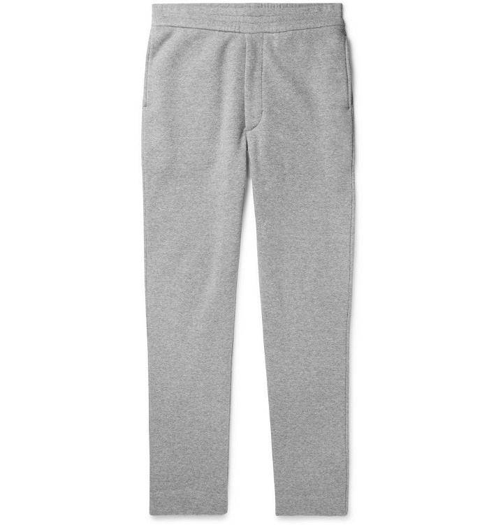 Photo: The Row - LA Slim-Fit Fleece-Back Cotton-Jersey Sweatpants - Gray
