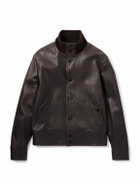 Incotex - Leather Jacket - Brown