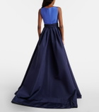 Carolina Herrera Colorblocked silk faille gown