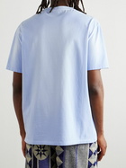 LOEWE - Paula's Ibiza Logo-Appliquéd Cotton-Jersey T-Shirt - Blue