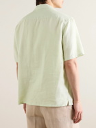 Zegna - Camp-Collar Oasi Linen Shirt - Green