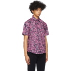 Hugo Pink Floral Ermino Short Sleeve Shirt