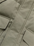 Brunello Cucinelli - Quilted Cotton-Shell Hooded Down Parka - Green
