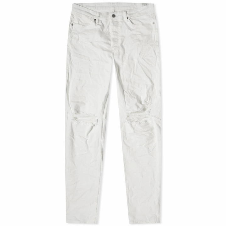 Photo: Ksubi Men's Van Winkle Avalanche Trashed Jeans in White