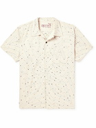 Kardo - Convertible-Collar Embroidered Cotton Shirt - Neutrals