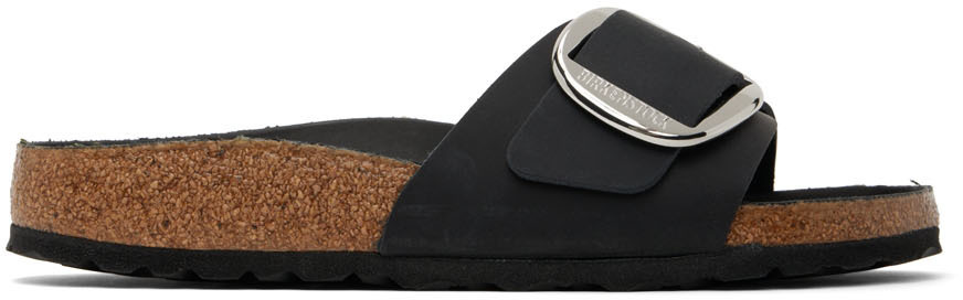 Birkenstock Black Narrow Madrid Big Buckle Sandals Birkenstock