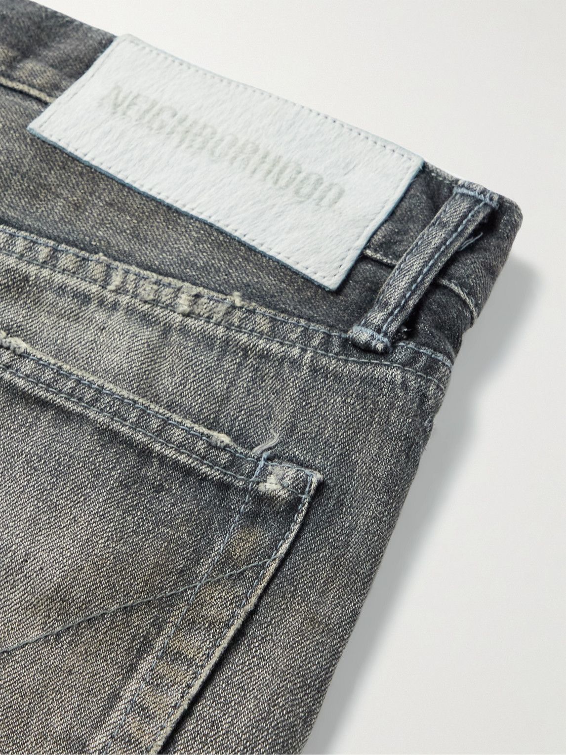 Neighborhood - Savage Deep-Basic Straight-Leg Distressed Selvedge