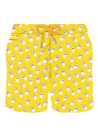 MC2 Saint Barth Man Light Fabric Swim Shorts With Estathé Print | Estathe® Special Edition