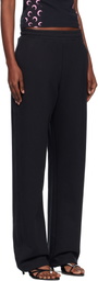 Marine Serre Black Moon Logo Fleece Sweatpants