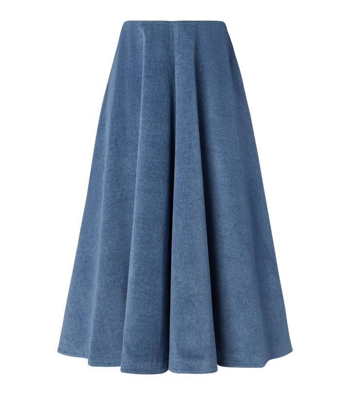 Photo: Altuzarra Varda denim midi skirt