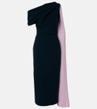 Roksanda Maite caped off-shoulder midi dress