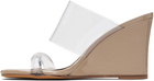 Maryam Nassir Zadeh Beige Olympia Wedge Heeled Sandals