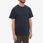 Sacai Men's Side Zip T-Shirt in Navy