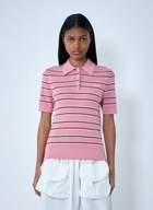 Miu Miu Striped Polo Shirt