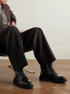 VINNY's - Officer Glossed-Leather Boots - Black