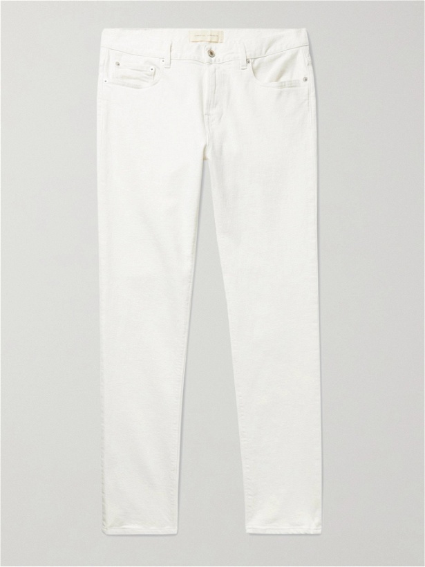 Photo: Jeanerica - Slim-Fit Organic Denim Jeans - White