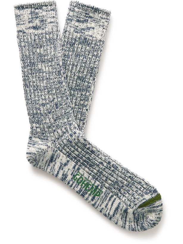 Photo: Anonymous ism - Mélange Cotton-Blend Socks