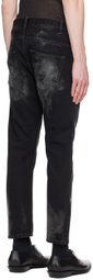 NICOLAS ANDREAS TARALIS Black Distressed Jeans