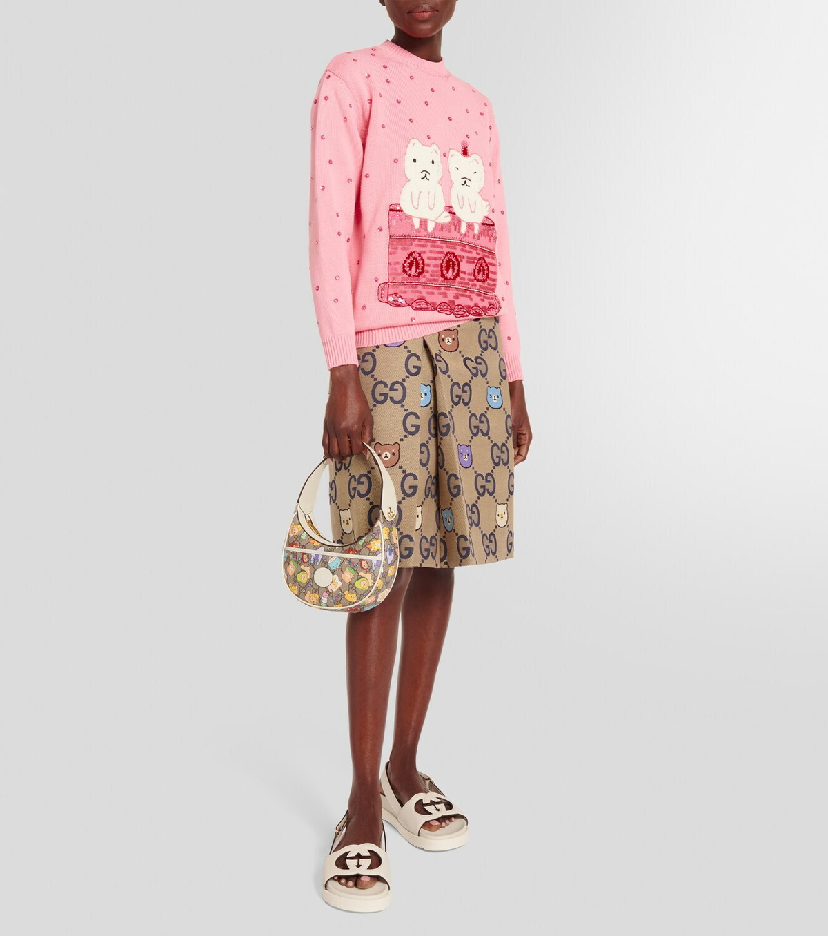 Gucci - x Angela Nguyen embellished cotton sweater Gucci