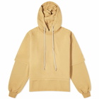 Rick Owens DRKSHDW Women's Hustler Hoodie in Mustard