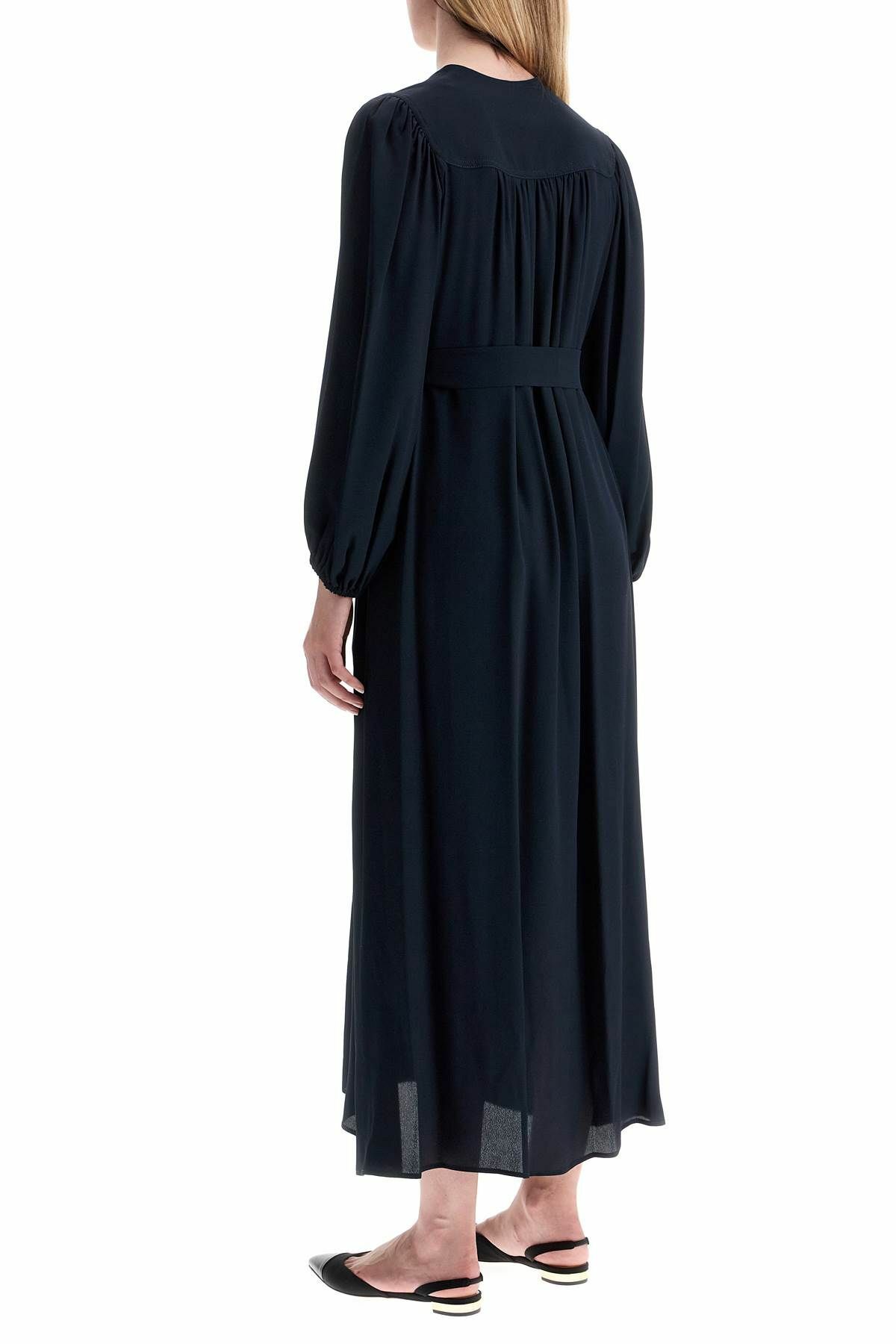 WEEKEND MAX MARA silk blend elixir dress Blue