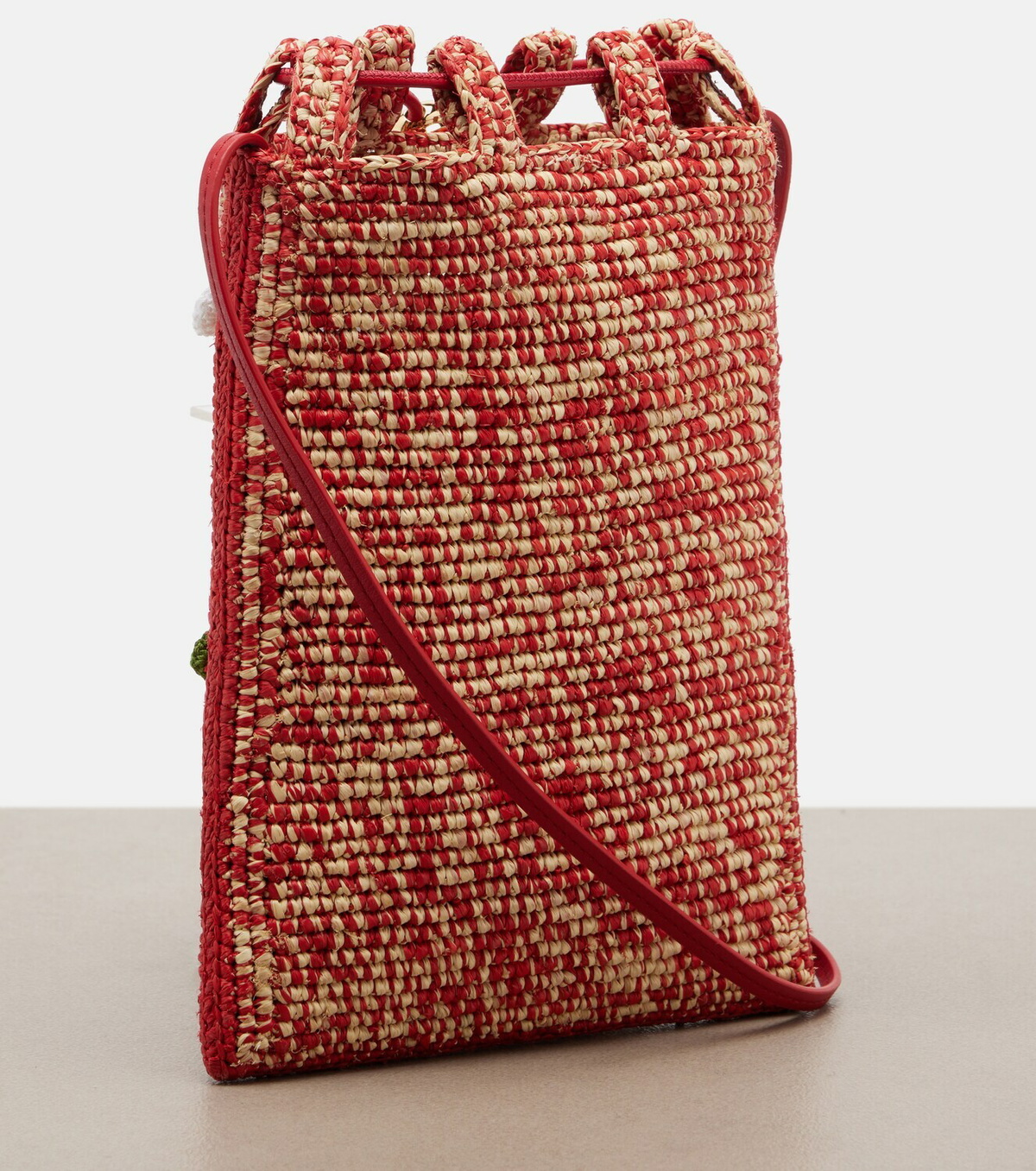 Loewe Paula's Ibiza raffia pouch with strap