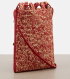 Loewe Paula's Ibiza raffia pouch with strap