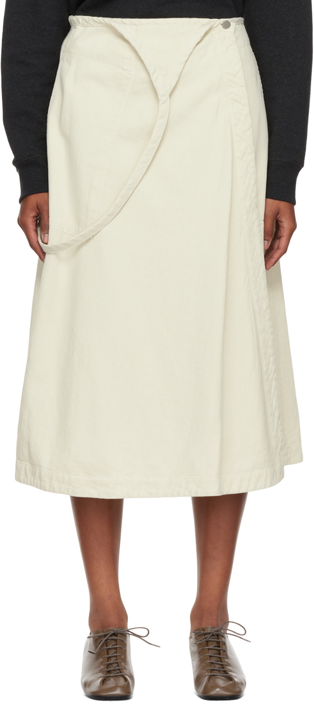 Lemaire｜SKIRTS (BELTED APRON SKIRT (SK1024 LD1004 999)) Namu Shop - Lemaire Skirt with Straps - Ash Black