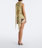 De La Vali Elia lace-trimmed crêpe de chine shorts