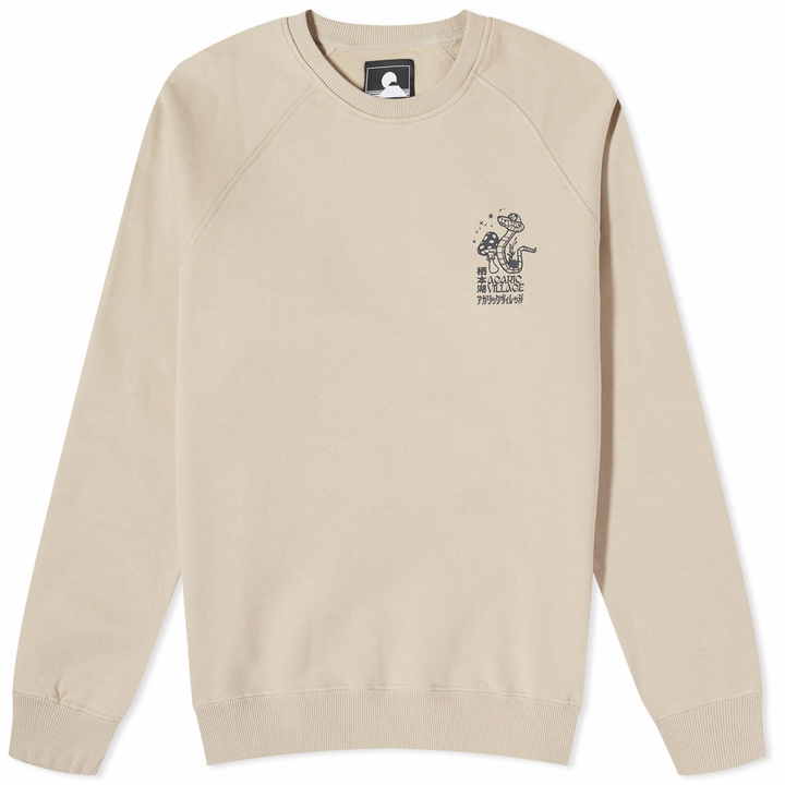Photo: Edwin Men's Agaric Village Crew Sweat in White Pepper