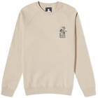 Edwin Men's Agaric Village Crew Sweat in White Pepper