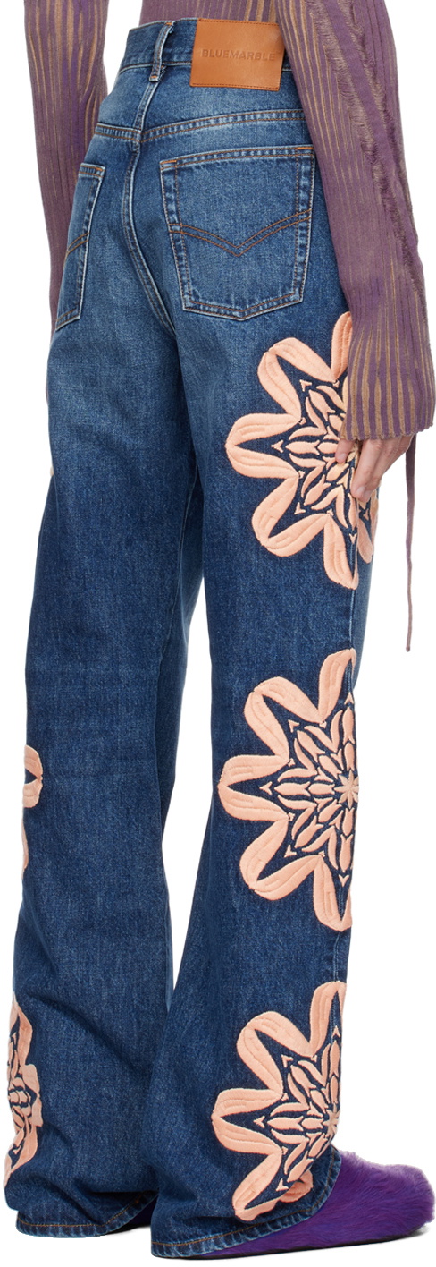 BLUEMARBLE Blue Embroidered Jeans