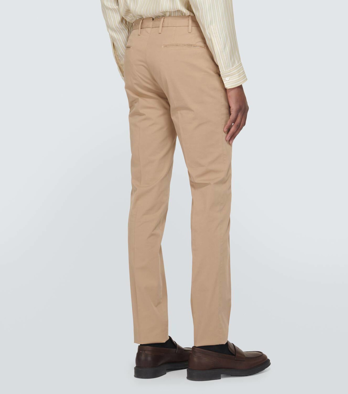 INCOTEX 「ICE COTTON」PANTS (beige/48) Incotex Regular Fit Cotton Stretch Slacks Beige at