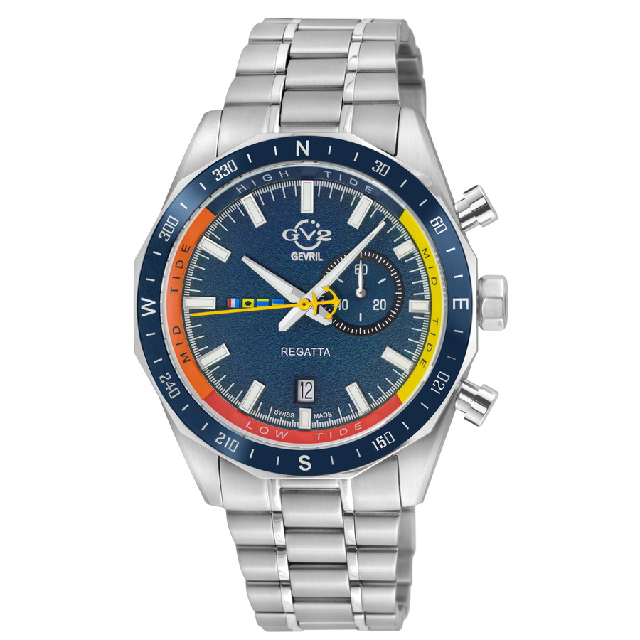 GV2 by Gevril Regatta Blue Dial Mens Watch 42702B