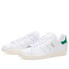 Adidas Women's Stan Smith 80S Sneaker in Ftwr White/Ftwr White/Green