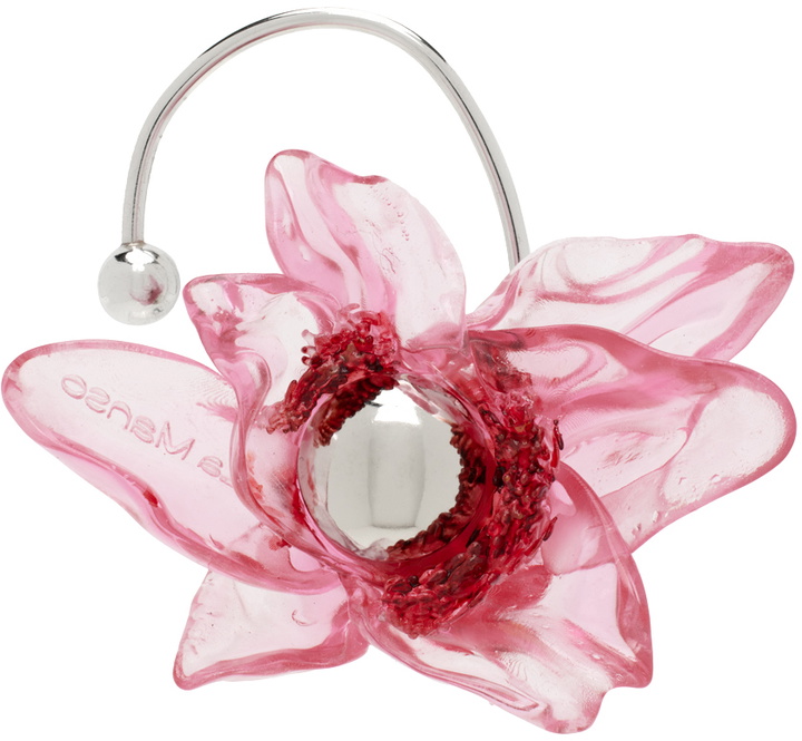 Photo: La Manso Pink & Silver Tetier Bijoux Edition Tempus Rosita Single Ear Cuff