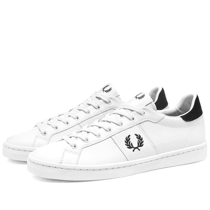 Photo: Fred Perry Authentic Lawn Leather Mesh Sneaker