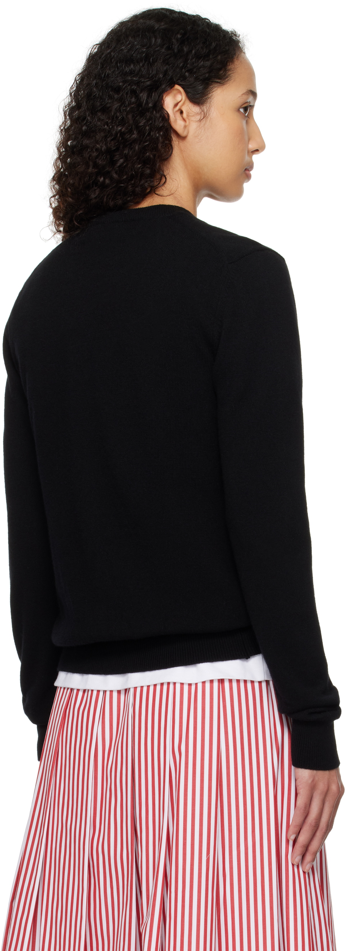 COMME des GARÇONS PLAY Black Red Heart Cardigan