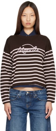 Moncler Brown Striped Wool Sweater