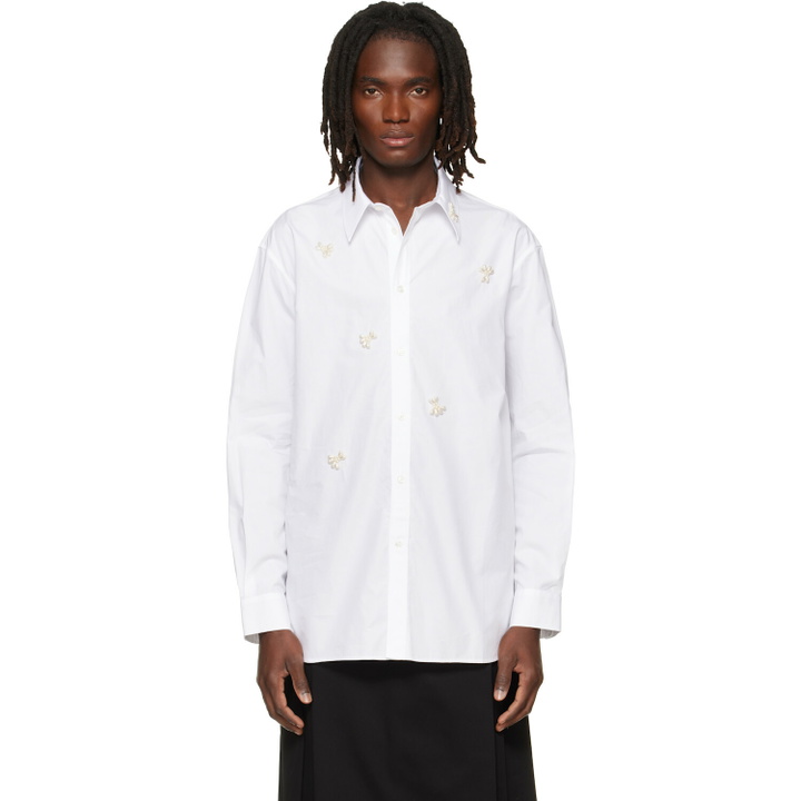 Photo: Simone Rocha White Turbo Beaded Easy Shirt