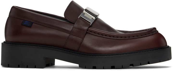 Photo: Burberry Burgundy Leather Raft Loafers