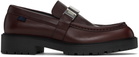 Burberry Burgundy Leather Raft Loafers